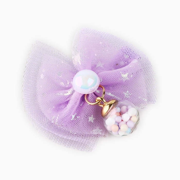 Заколка для волос с бантом &laquo;Самой нежной&raquo;, 7 х 5 см