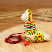 Филимоновская игрушка - свисток &laquo;Баран&raquo;