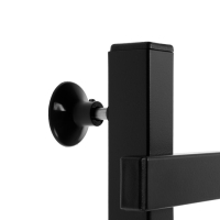 Полотенцесушитель электрический ZEIN PE-09 "Линия", 500х600 мм, 4 перекладины, черный