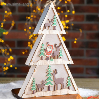 Декор с подсветкой "Ёлочка" 4,4&times;20&times;29 см