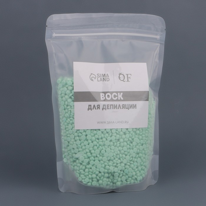 Воск для депиляции, плёночный, в гранулах, 500 гр, цвет зелёный Воск для депиляции, плёночный, в гранулах, 500 гр, цвет зелёный