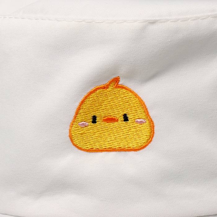 Панама детская для девочки &laquo;Цыпленок&raquo;, цвет белый, р-р 54