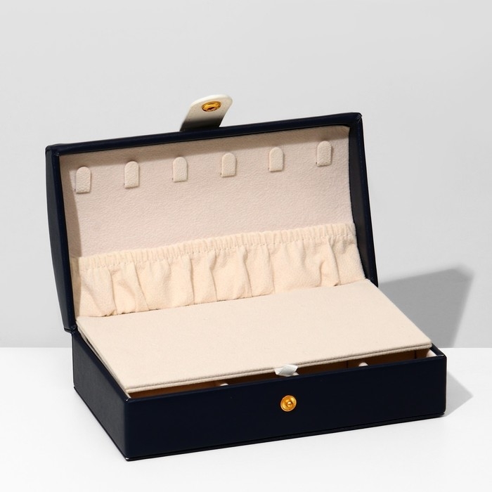 Подставка для украшений &laquo;Шкатулка&raquo; раздвижная, 17&times;9,5&times;6, цвет синий