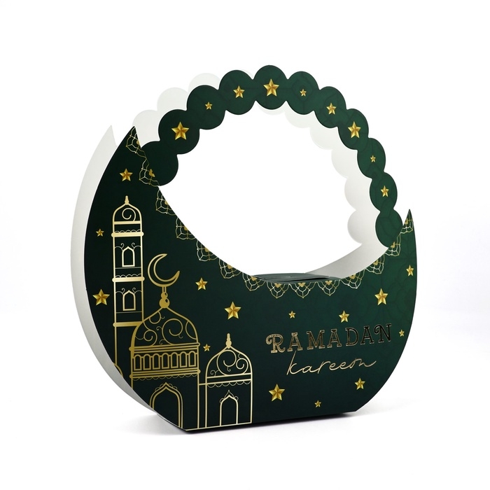 Коробка подарочная, упаковка, &laquo;Ramadan kareem, тиснение&raquo;, 23 х 21.3 х 5 см