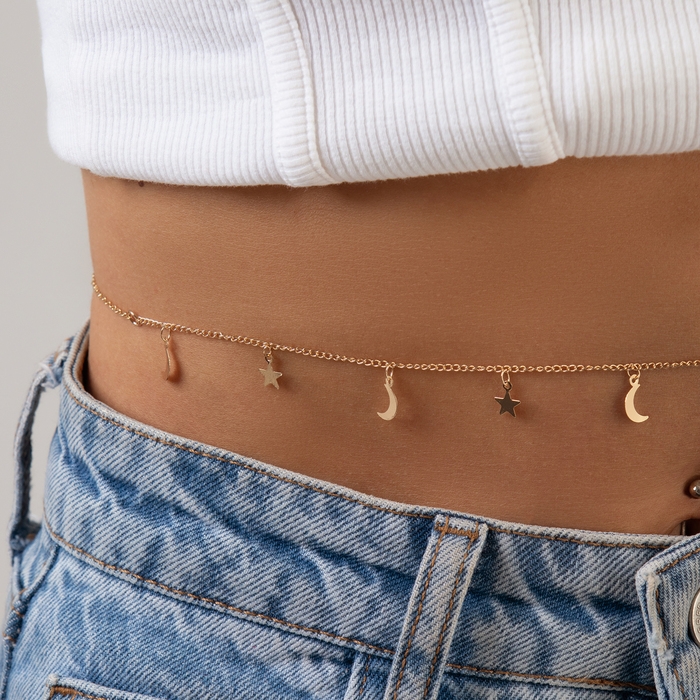 Портупея &laquo;Талия&raquo; звёзды, цвет белый в золоте, 68 см + 25 см удлинитель