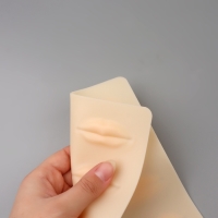 Искусственная кожа для тату и татуажа губ, 24,5 &times; 15 см, цвет бежевый