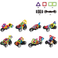 Конструктор магнитный &laquo;Цветные магниты&raquo;, 17 деталей