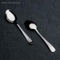 Ложка чайная &laquo;Росинка&raquo;, длина 13,7 см, толщина 1,8 мм, цвет серебряный