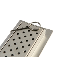 Трап ZEIN engr, c флaнцeм свободного вращ 360&deg;, 7*60 см, d=40/50 мм, нерж сталь, сатин