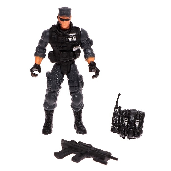 Фигурка героя «Спецназ», с аксессуарами, 10х5 см, МИКС Фигурка героя «Спецназ», с аксессуарами, 10х5 см, МИКС