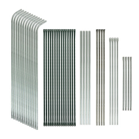 Теплица, 3,7 &times; 2,45 &times; 2,1 м, оцинкованный металл, профиль d = 25 мм, чехол из спанбонда 90 г/м&sup2;