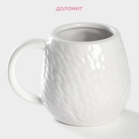 Кружка Доляна &laquo;Ёжик в золотом&raquo;, 450 мл, цвет белый