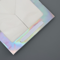 Пакет для торта с квадратным дном и окном, голографический, 30 х 30 х 30 см