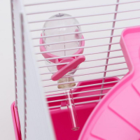 Клетка для грызунов укомплектованная, 23 х 19 х 28 см, розовая Клетка для грызунов укомплектованная, 23 х 19 х 28 см, розовая