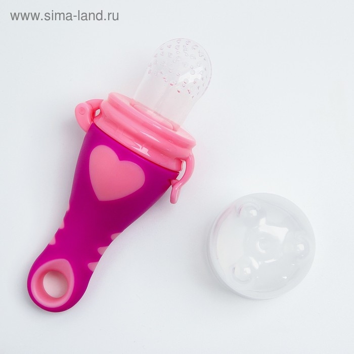 Ниблер для прикорма, с силиконовой сеточкой &laquo;Сердечко&raquo;, цвет МИКС