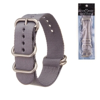 Ремешок для часов "Соломон", 20 мм, l-27 см, серый Ремешок для часов "Соломон", 20 мм, l-27 см, серый