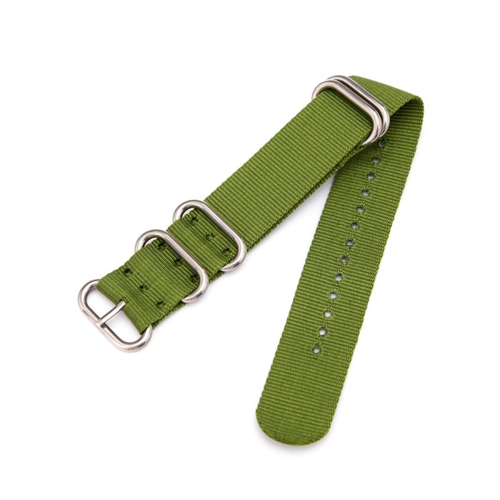 Ремешок для часов Ремешок для часов "Соломон", 24 мм, l-27 см, зеленый