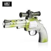 Пистолет «Револьвер», световые и звуковые эффекты, работает от батареек, цвета МИКС Пистолет «Револьвер», световые и звуковые эффекты, работает от батареек, цвета МИКС