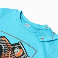 Лонгслив для мальчика, цвет бирюзовый, рост 98 см