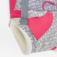 Прыгунки №1, 2в1 &laquo;Розовые сердечки&raquo; (прыгунки, качели, тарзанка)