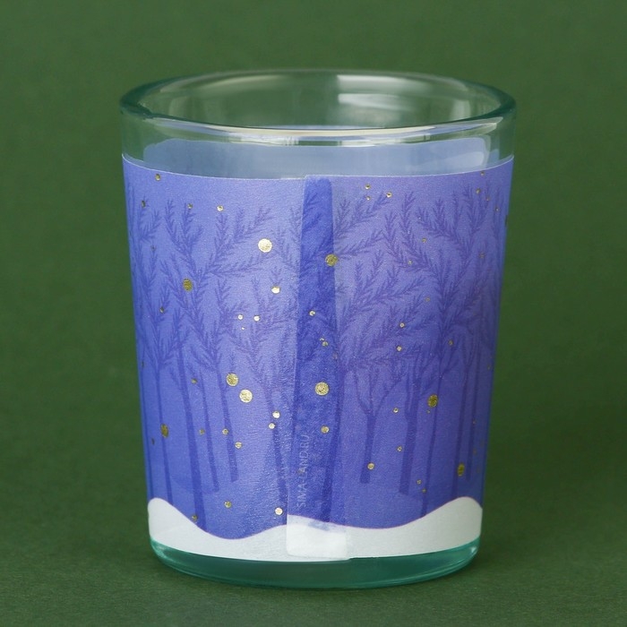 Новогодняя свеча в стакане &laquo;Новый год: Сказочного года&raquo;, аромат орех