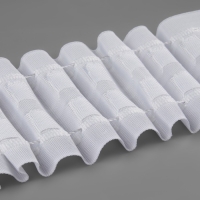 Шторная лента, матовая, 7 см, 30 &plusmn; 1 м, цвет белый