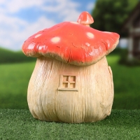 Садовая фигура "Домик мухомор" 21х21х25см