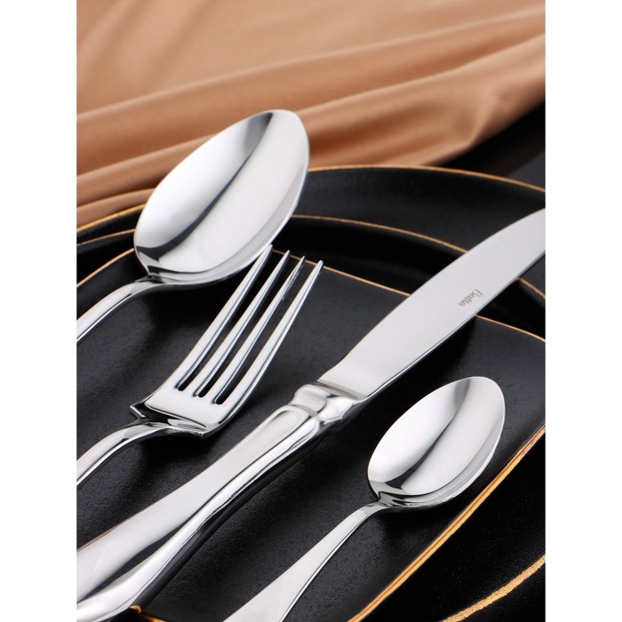 Набор столовых приборов &laquo;Уиттон&raquo;, 4 предмета, цвет серебряный