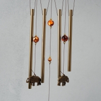 Музыка ветра металл "Слоны" 4 трубки 1,8х16х57 см Музыка ветра металл "Слоны" 4 трубки 1,8х16х57 см