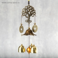Музыка ветра металл "Дерево" 3 колокольчика, 3 монеты 45 см Музыка ветра металл "Дерево" 3 колокольчика, 3 монеты 45 см