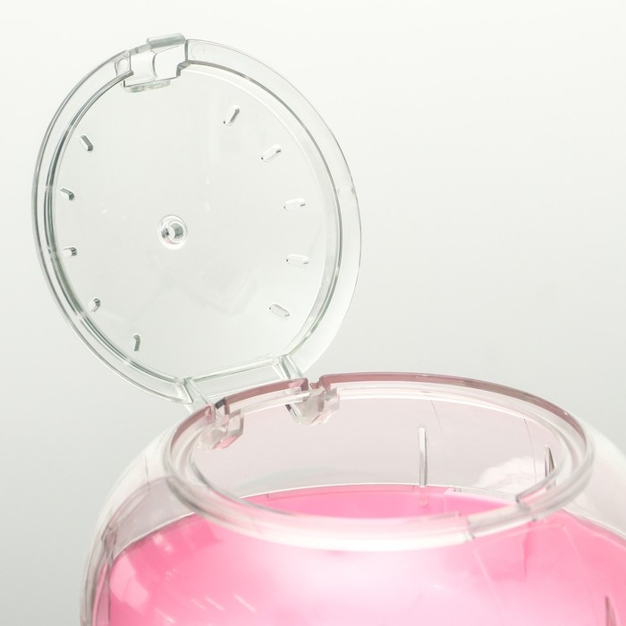 Клетка для грызунов с туннелем, выносным домиком и наполнением, 47 х 30 х 38, см, розовая