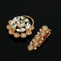 Декоративная застёжка, 9,4 × 4,5 см, цвет золотой Декоративная застёжка, 9,4 × 4,5 см, цвет золотой