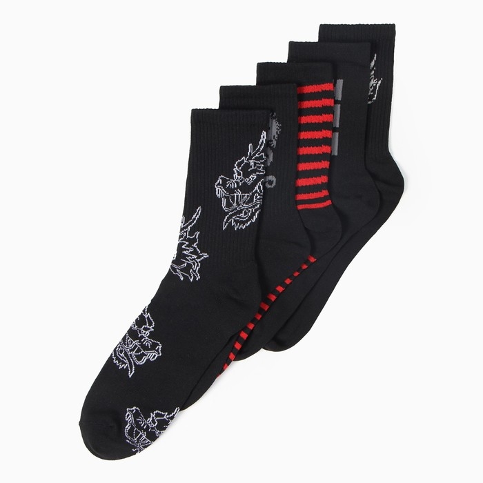 Набор мужских носков KAFTAN Набор мужских носков KAFTAN "Real man" 5 пар, размер 41-44 (27-29 см)