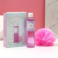 Подарочный набор косметики &laquo;Нежная забота&raquo;, гель для душа 250 мл и мочалка для тела, ЧИСТОЕ СЧАСТЬЕ