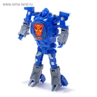 Робот &laquo;Часы&raquo;, трансформируется, с индикацией времени, цвет синий