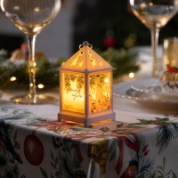 Светодиодная фигура «Белый фонарь с лисой» 6.3 × 12 × 6.3 см, пластик, батарейки AG13х3 (в комплекте), свечение тёплое белое Светодиодная фигура «Белый фонарь с лисой» 6.3 × 12 × 6.3 см, пластик, батарейки AG13х3 (в комплекте), свечение тёплое белое