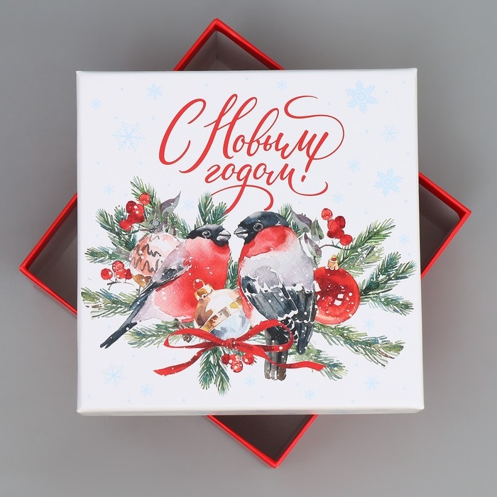 Набор подарочных коробк 5 в 1 &laquo;С Новым годом!&raquo;, 14 х 14 х 8 &ndash; 22 х 22 х 12 см, Новый год