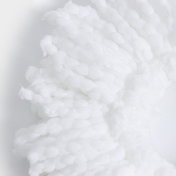 Насадка для швабры с отжимом - центрифугой Доляна, длина нитей 10 см, цвет белый