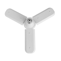 Фитолампа светодиодная, E27, 24 Вт, IP 20, 220 В, трехлепестковая, складная, мультиспектральная 7391 Фитолампа светодиодная, E27, 24 Вт, IP 20, 220 В, трехлепестковая, складная, мультиспектральная 7391