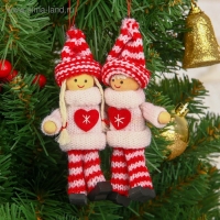 Игрушка-подвеска &laquo;Куколка с сердечком&raquo;, МИКС