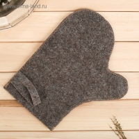 Рукавица для бани войлочная "Легкого пара!" Рукавица для бани войлочная "Легкого пара!"