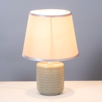 Настольная лампа "Манолия" Е14 40Вт серый 18х18х27 см RISALUX