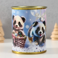 Носки в банке "Жду чудо" (внутри носки женские,цвет белый) Носки в банке "Жду чудо" (внутри носки женские,цвет белый)