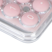 Калькулятор настольный 08-разрядный, KS-005, прозрачный корпус, розовые кнопки Калькулятор настольный 08-разрядный, KS-005, прозрачный корпус, розовые кнопки