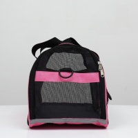 Сумка-переноска сетчатая, 43 х 21 х 30 см, розовая Сумка-переноска сетчатая, 43 х 21 х 30 см, розовая