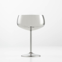 Бокал-коктейльная рюмка из нержавеющей стали, 400 мл, 16&times;11,5 см, цвет серебряный