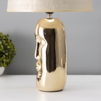 Настольная лампа с абажуром RISALUX &laquo;Рикардо&raquo;, Е27, 40 Вт, фигурное основание, 30&times;30&times;48 см