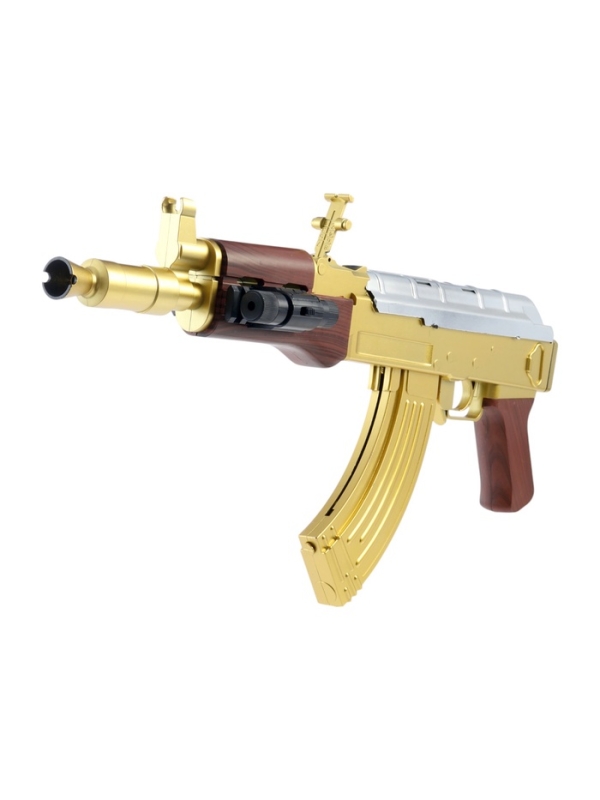 Автомат Автомат "АК-47 золотой" с лазером, 46 см
