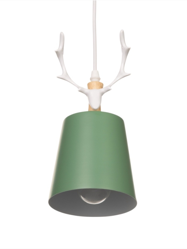 Светильник BayerLux "Олень" 1хE27 40Вт зеленый-белый 13х13х100 см