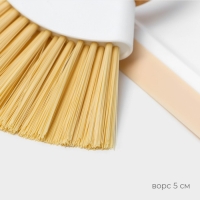 Щётка с совком Raccoon Meli, бамбуковая ручка, совок 18&times;16,5&times;4 см, щётка 15&times;11 см, ворс 5 см